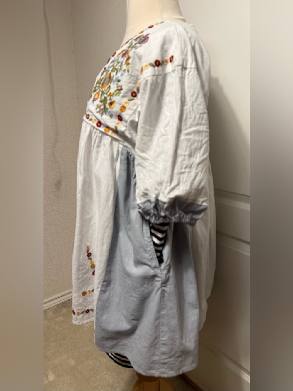 Playa Del Carmen Embroidered mini dress size M - Picture 8 of 17